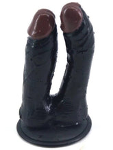 Double Dildo With Suction Cap Butt Plugs